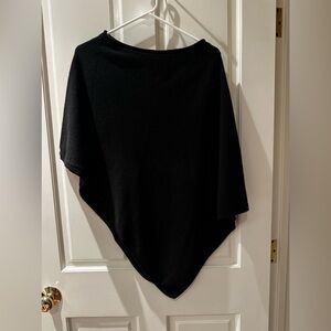 Nordstrom‘s 100% cashmere black poncho